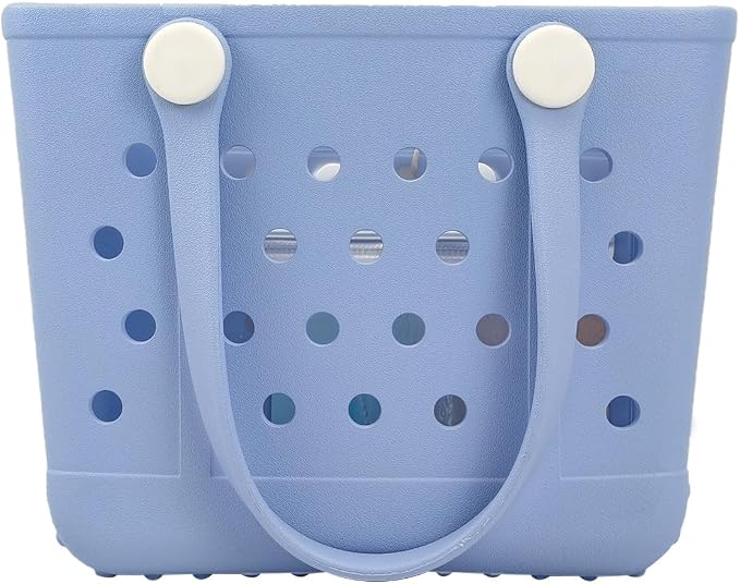 Rubber Beach Bag for Women, Waterproof Travel Tote Bags for Beach | Waterproof Sand-proof Tote Bags with Zipper Pocket, Durable Lightweigh Tote Bag for Outdoor by Unknown