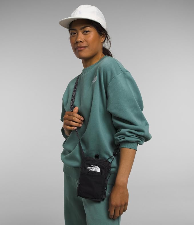 The North Face Borealis Water Bottle Holder - Adjustable Strap, Water-Repellent Finish, External Pocket with Key Hook, TNF Black/TNF Black-NPF, One Size | Adjustable Strap, Water-Repellent Finish, External Pocket - Image 2