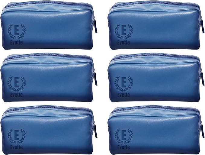Leather Toiletry Bag for Men - Custom Toiletry Bag for Men - Personalized Toiletry Bag for Men - Custom Travel Toiletry Bag for Men, Mens Shaving Bag for Birthday, Holiday & Groomsmen Gifts (6, Blue) by Cusmiz