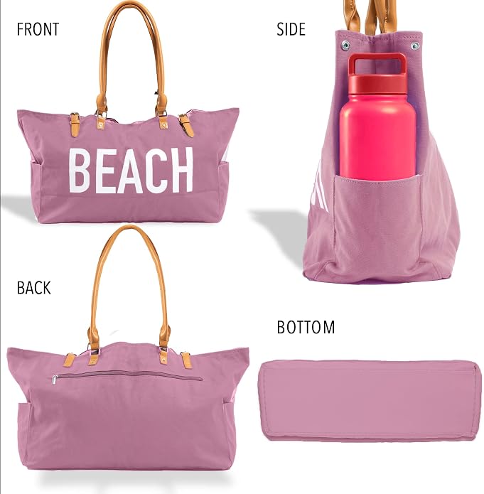Keho Waterproof Beach Bag with Pockets For Women (Sandproof) - Image 7