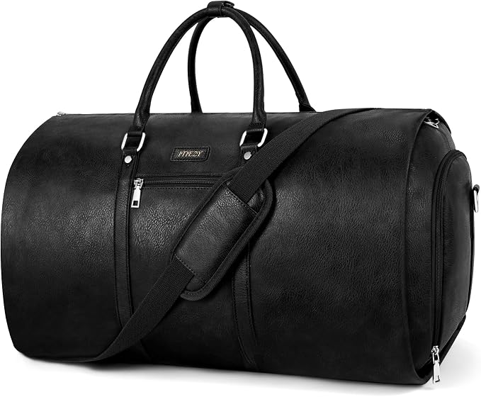 Garment Bag for Travel, Convertible Carry on Garment Duffel Bag for Men 3Pcs Weekender Bag 2 in 1 Hanging Suitcase Suit Bag by ITIEZY