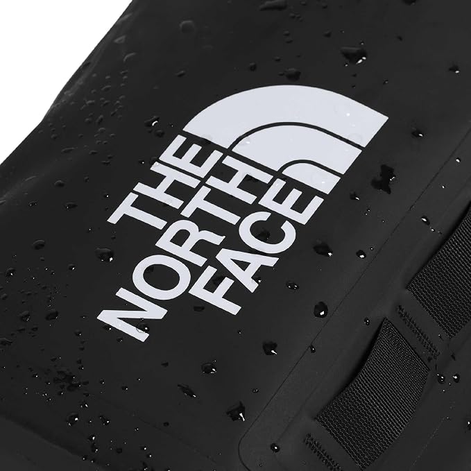 The North Face Base Camp Dry Bag - Roll-Top Waterproof Stuff Sack, Ideal for Camping Gear & Kayak Accessories, TNF Black/TNF White, 8 Liters | Roll-Top Waterproof Stuff Sack, Ideal for Camping Gear & Kayak Accessories - Image 2