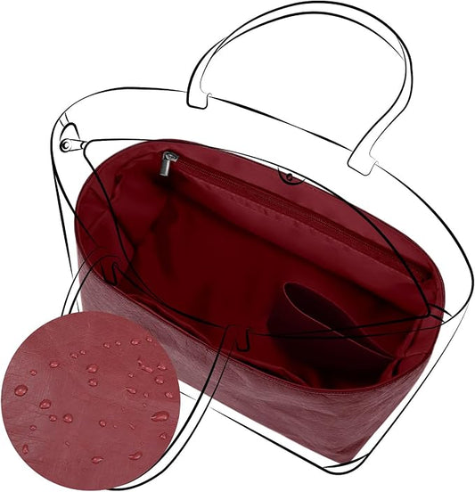 DGAZ Lightweight Purse Organizer Insert for GYARD-Anjou/Artois/SaintLouis Bags,silk and DupontPaper handbag inner for Luxury Bag(Wine,ArtoisPM) by DGAZ