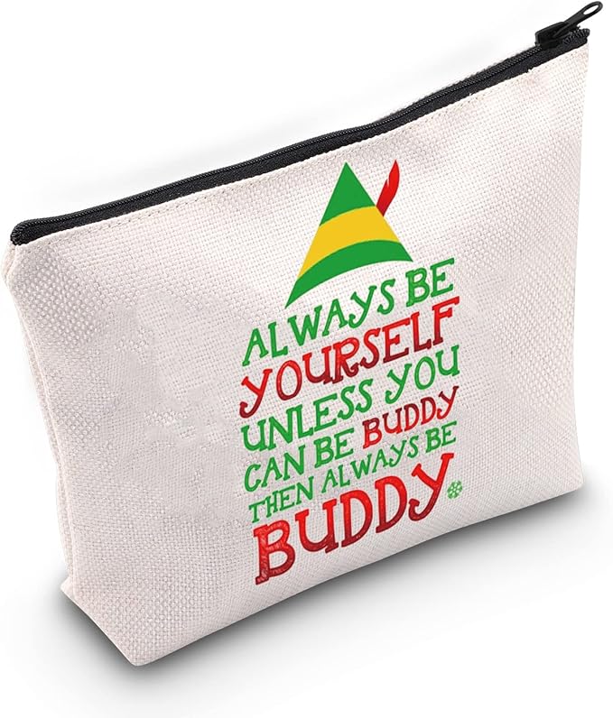 ZJXHPO Christmas Cosmetic Bag Gift With Zipper Multipurpose Storage Green