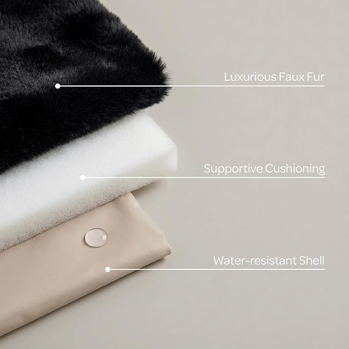 4 Cats & Dogs Gus Travel Bed – Portable Foldable Dog Bed & Pet Cushion Mat with Soft Faux Fur, Water-Resistant Nylon, Zippered Suitcase Design for Camping & Travel- Medium (29.5″ x 39.5″), Sandy - Image 5