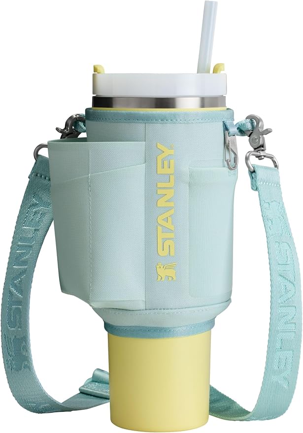 STANLEY All Day Quencher Carry All for 40 oz Tumbler with Handle | Crossbody Bag with Phone Holder Pocket, Card Sleeve & Detachable Strap | Water Bottle Carrier Bag | BPA-Free | Mist by Unknown