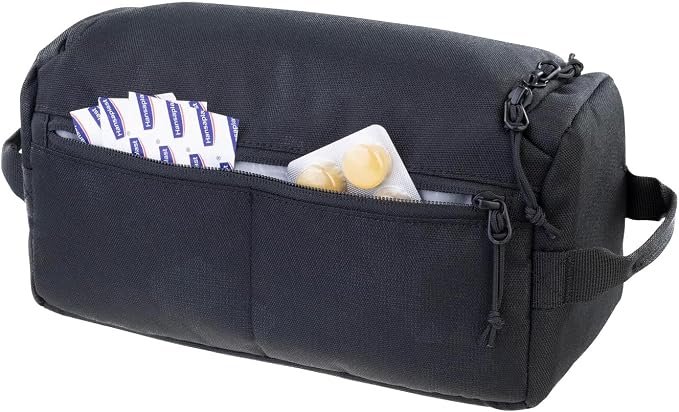 EVOC Wash Bag Toiletry Bag for Everyday Travel (Organiser Compartments with Individual Space Division, Removable Pocket Mirror, Wash Bag for Hanging) - Image 3