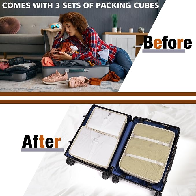 Rolling Garment Bags for Travel - Carry on Convertible Garment Duffle Bags with Wheels for Men Women, 4 in 1 Large Travel Duffel Bags with Shoes Compartment Hanging Suit Dress Weekender Bag 4pcs Set - Image 4
