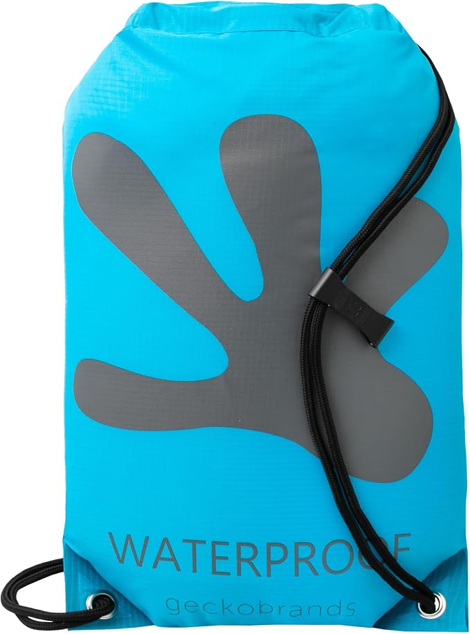 geckobrands Embark 10L Drawstring Backpack – Waterproof, Lightweight Dry Bag for Beach, Hiking, and Light Water Activities by geckobrands