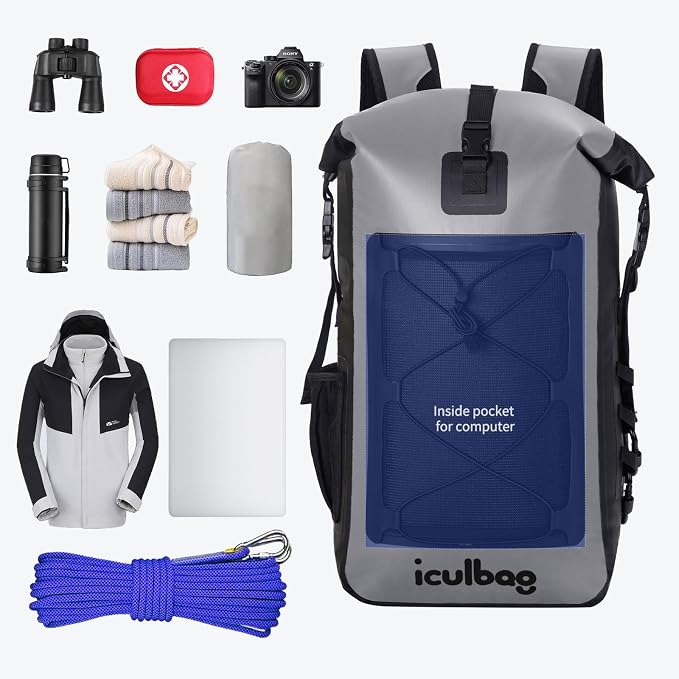 Dry Bags Waterproof Backpack for Women Men Travel Dry Bag Backpack Warterproof Bag for Kayaking Beach Boating 30L/40L - Image 4