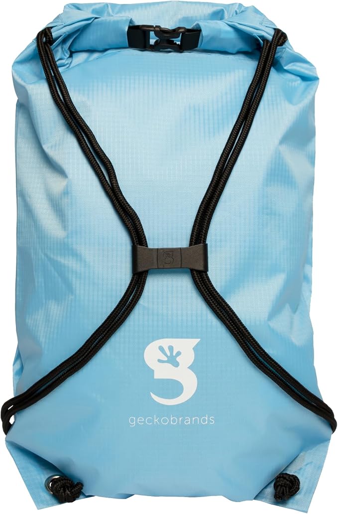 geckobrands Embark 10L Drawstring Backpack – Waterproof, Lightweight Dry Bag for Beach, Hiking, and Light Water Activities - Image 2