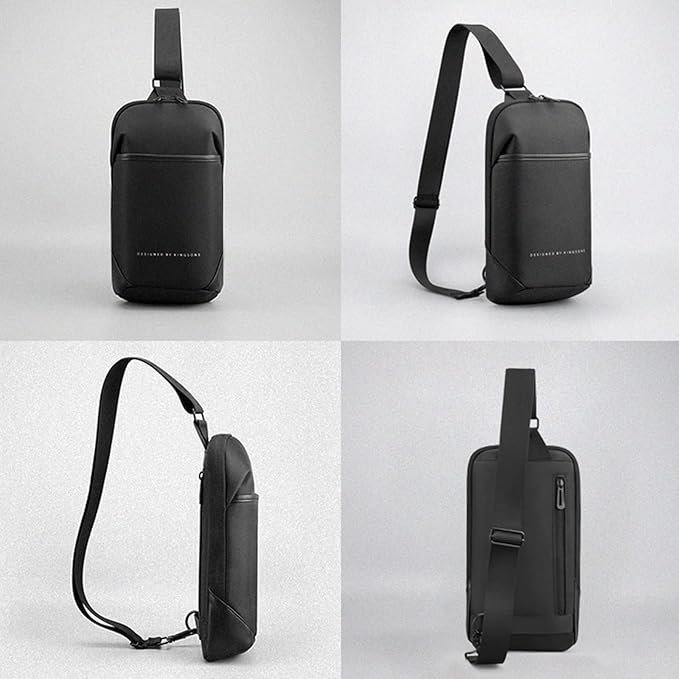 Kingsons Small Crossbody Bag Sling Bag for Men Women Waterproof Chest Pack with Anti Theft Pocket, Casual Daily Daypack Shoulder Bag for Running Travel Cycling Hiking - Image 2