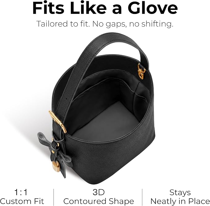 Purse Organizer Insert Compatible with LV All In BB | Handcrafted DuPont™ Tyvek®, Precision 1:1 Custom Fit, Matte Black, Keep Bag Clean & Protected for Travel & Commute - Image 3