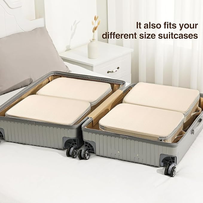 DIMJ Clothes Storage Bag 6 Pack, 19L Compression Storage Bags for Blanket, Sweater, Jacket, Closet, Sheet Storage Organizer with Window Handle, Compression Packing Cubes Space Saver Bags with Zipper - Image 7