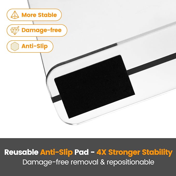OKPOW Shelf Dividers for Closet Organization: 6 Pack 8" Tall X 12" Deep Acrylic Clear Sturdy Separators for Clothes Purse - Adjustable Easy Install Storage for Wood Cabinet Home Organizer Housewife - Image 6