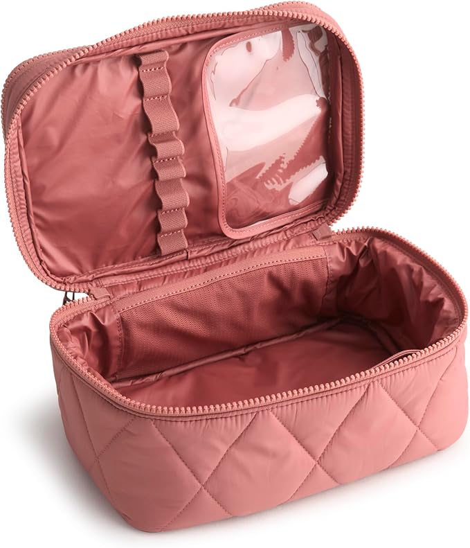 Vera Bradley Women's Featherweight Brush Up Cosmetic Case, Moonless Night, One Size - Image 3