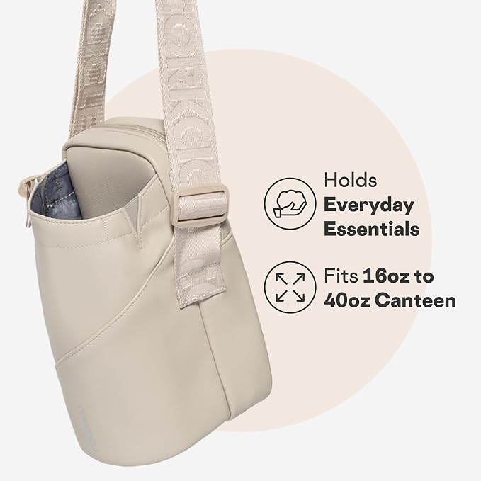 Corkcicle Cooler Sling Bag Crossbody Holder, Perfect for Holding 16 oz - 40 oz Canteen Water Bottle - Image 3