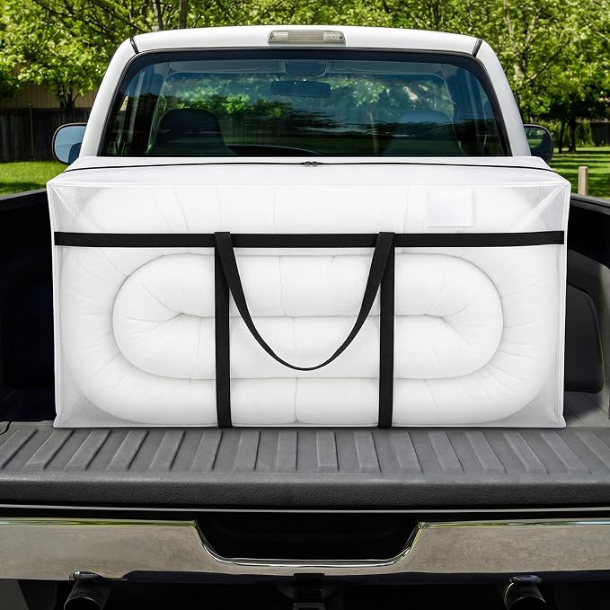 Windyun 4 Pack 98 Gallon Extra Large Moving Bags XXL Heavy Duty Storage Bag with Strong Zipper Handle Jumbo Big Tote Box Foldable for College Dorm Travel Clothes Duffle Blanket Pillow(Transparent) - Image 7