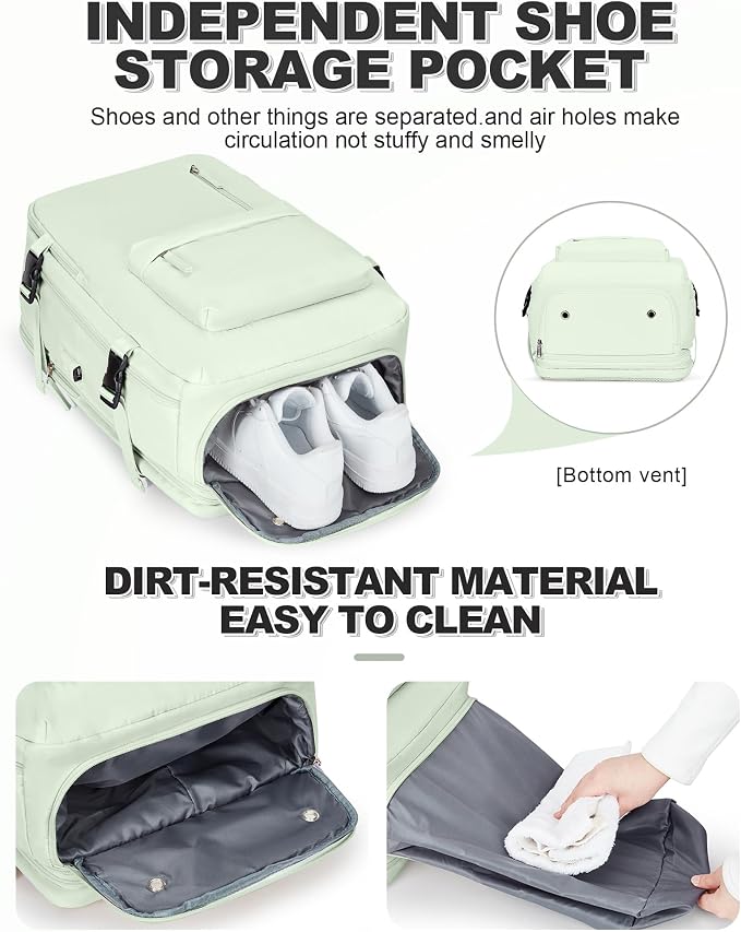 VGCUB Vacuum Backpack Travel with Pump, Vacuum Seal Compression Bags Laptop Backpack Personal Item - Image 6