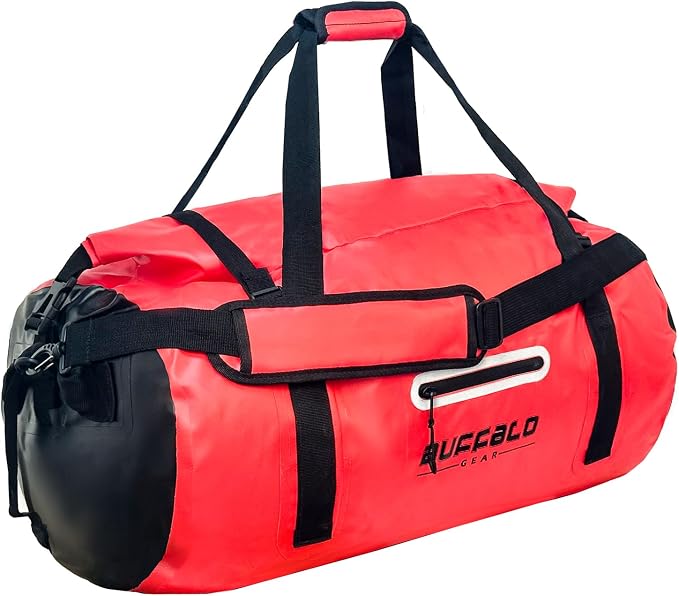 Buffalo Gear Waterproof Duffle Bag 40L 60L 80L Roll-top Dry Bag Heavy Duty Waterproof Duffel Travel Bag for Kayaking Rafting Boating Fishing Camping - Image 2