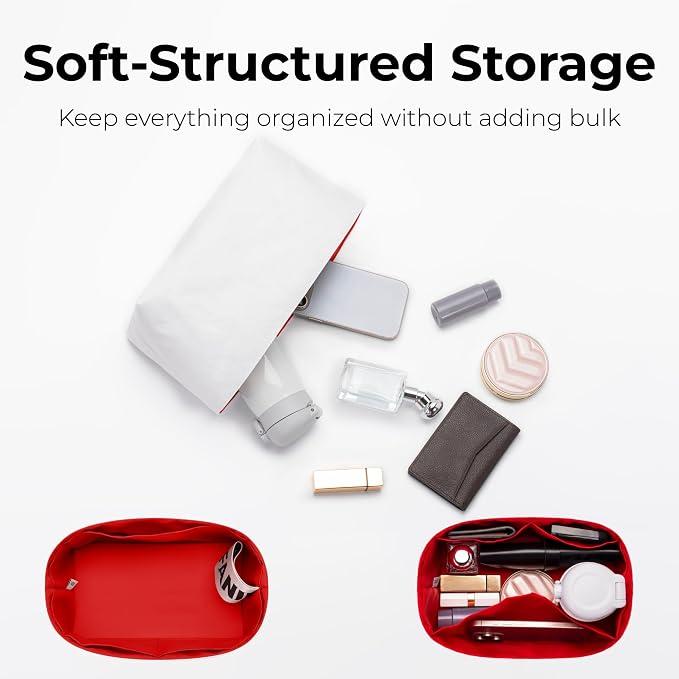 Lightweight Purse Organizer Compatible with LV Speedy 25 | Handcrafted DuPont™ Tyvek®,Handbag Organizer Insert,1:1 Custom Fit,Rogue Coeur,Perfect for Commuters and Travelers - Image 7
