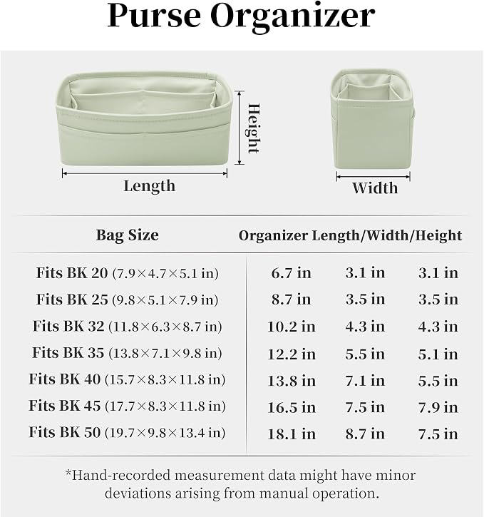 Satin Purse Organizer for Birkin 25 Retourne, Gris Neve | Custom Fit, Multiple Pockets, Lightweight Purse Essentials, Ideal for Travel, Shopping, and Daily Use - Image 7