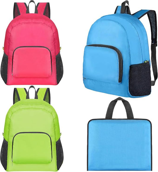 LEIFIDE 15 Pcs Backpack in Bulk 17 Inch Lightweight Foldable Student School Outdoor Travel Book Bag Assorted Colors by LEIFIDE