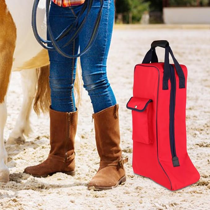 Horse Riding Tall Boot Bag, Equestrian Equipment Organizer, Portable Storage Pouch for Knight Boots, Home Carry Bag - Image 7