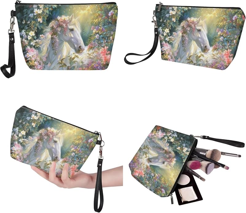 GIFTPUZZ Women Tote Bag Women Wallet Portable Cosmetic Bag for Women Bag Set 3 Pack PU Leather Bags with Zipper - Image 6