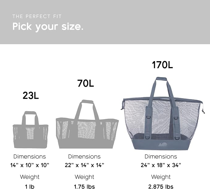 MISSION Boat Gear CASSI Heavy-Duty Outdoor Tote and Waterproof Marine-Grade Mesh Boat Bags - Image 4