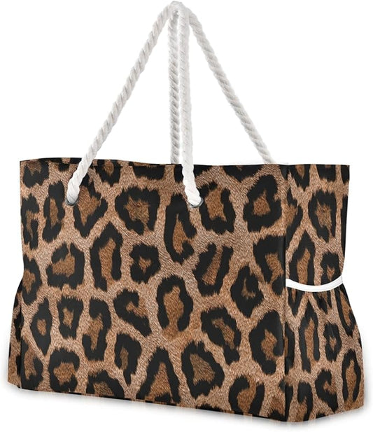 senya Large Beach Shoulder Bags Canvas Tote Water Resistant for Gym Travel Daily by senya