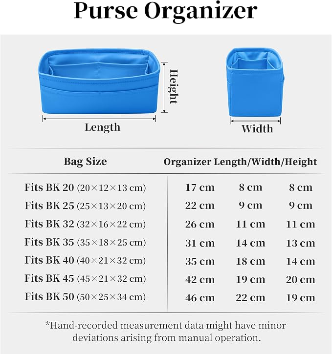 Satin Purse Organizer for Birkin 35, Blue zanzibar | Custom Fit, Multiple Pockets, Lightweight Purse Essentials, Ideal for Travel, Shopping, and Daily Use - Image 7