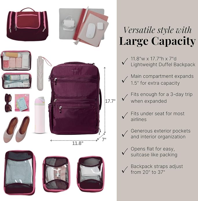 Baggallini Modern Convertible Travel Backpack - Image 4