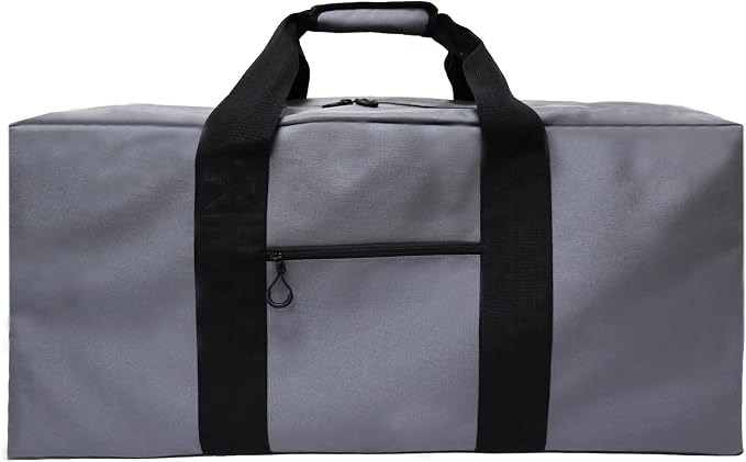150L Large Duffle Bag for Travel 37” Diffle Bag for Overnight Weekender Camping, Storage for Men Women, Grey by HOME