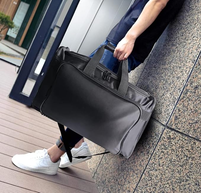 30L Multi-Function Sneaker Bag - Waterproof Duffel with Adjustable 4-Layer Storage and Shoulder Strap for Gym, Travel, and Sports - Image 7