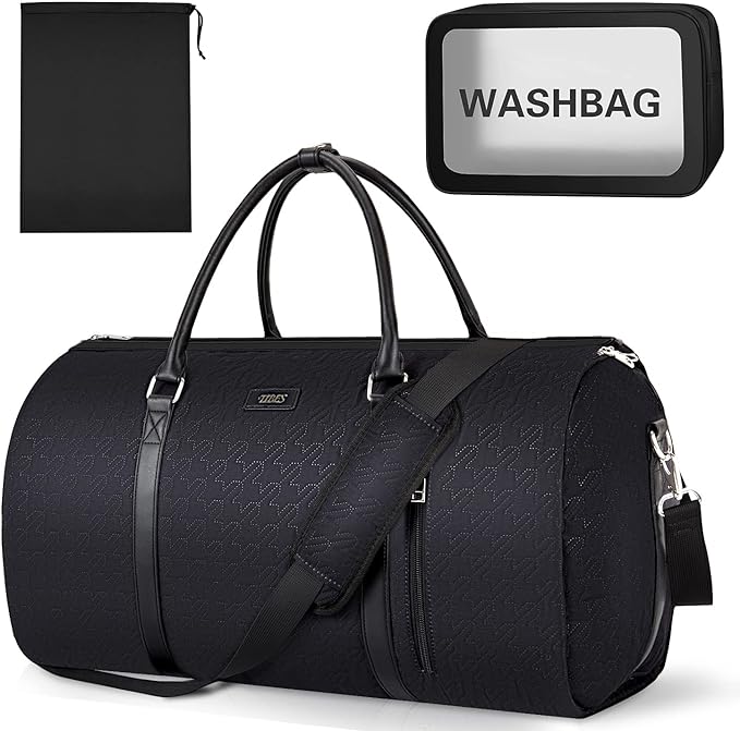 Garment Bag for Travel Convertible Carry On Garment Bag Large Travel Duffel Bags for Women 2 in 1 Hanging Suitcase Suit Travel Bags for Women & Men 3pcs Set by TIBES