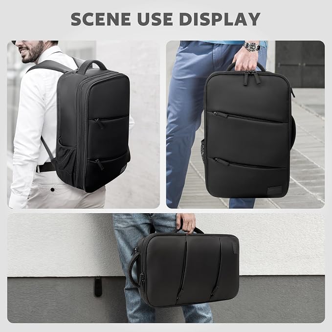 AUROTIER Barber Bag with Insulated Pocket, Portable Backpack for Clippers and Supplies, Travel Hairstylist Smart Bag, Hairdresser Case, Water-resistant, Black - Image 5