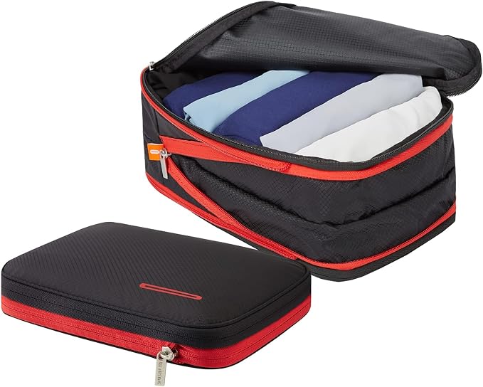 Bee Nesting BeeNesting Waterproof Compression Packing Cubes sets,Large Travel Packing organizers for Carry on Luggage,2 Sides Expandable Storage Bags by BeeNesting