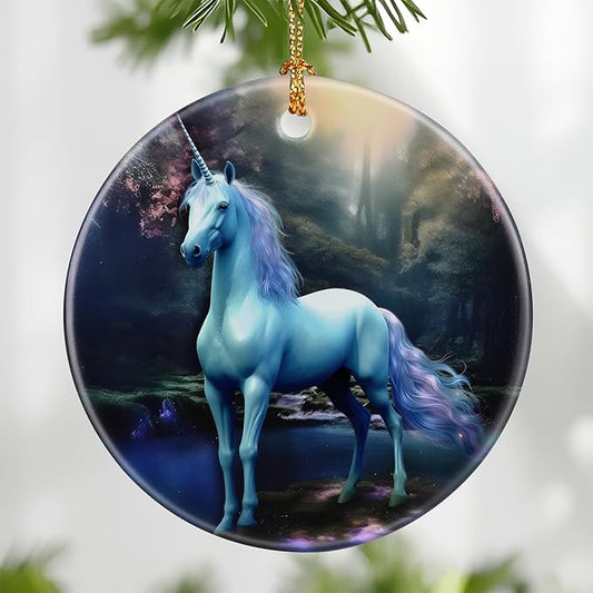 Unicorn Ornament, Christmas Ornament – Christmas Tree Decor, Holiday Decoration, Stocking Stuffer, Festive Gift Idea, Gifts for Unicorn Lover, Friends, and Family