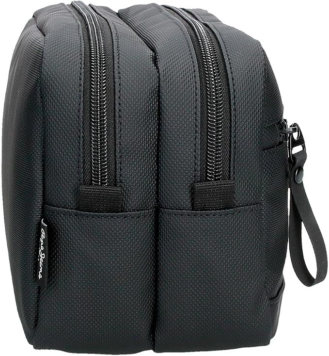 Pepe Jeans Dorking Waist Bag, Crossbody Bag with Multiple compartments, Polyester, by Joumma Bags., Black, One Size, Toiletry bag - Image 2