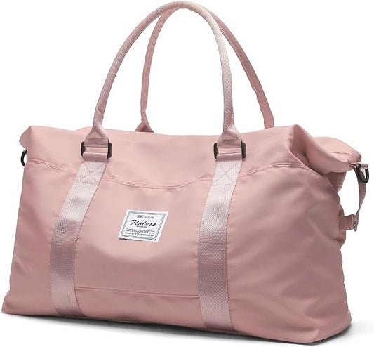 Travel Duffel Bag, Carry On Overnight Weekender Bags for Women | Travel Bag with Wet Pocket & Trolley Sleeve, For Spirit Airlines 18x14x8 Personal Item Bag by HYC00