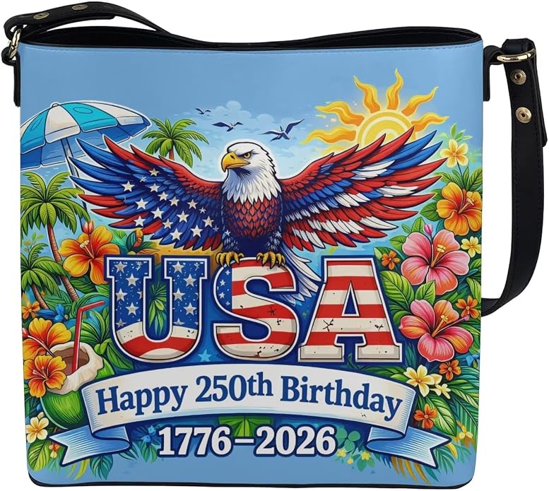 HUGS IDEA Boho Bags for Women Leather Handbag Shoulder Bucket Crossbody Purse - Image 4
