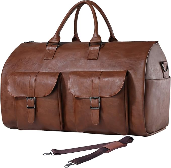 seyfocnia Convertible Travel Garment Bag,Carry on Garment Duffel Bag for Men Women - 2 in 1 Hanging Suitcase Suit Business Travel Bag by Seyfocnia