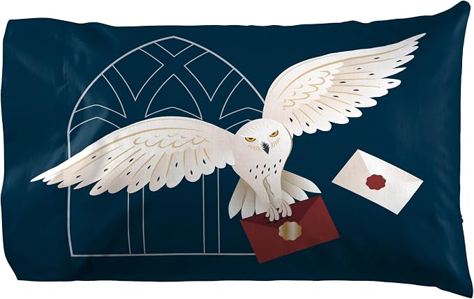 Jay Franco Kids Sheet Set with Fitted, Flat Sheets & Pillow Cover - Ultra-Soft Bedding with Pillowcase for Room Decor, Multi - Harry Potter, 3 Piece Twin - Image 3