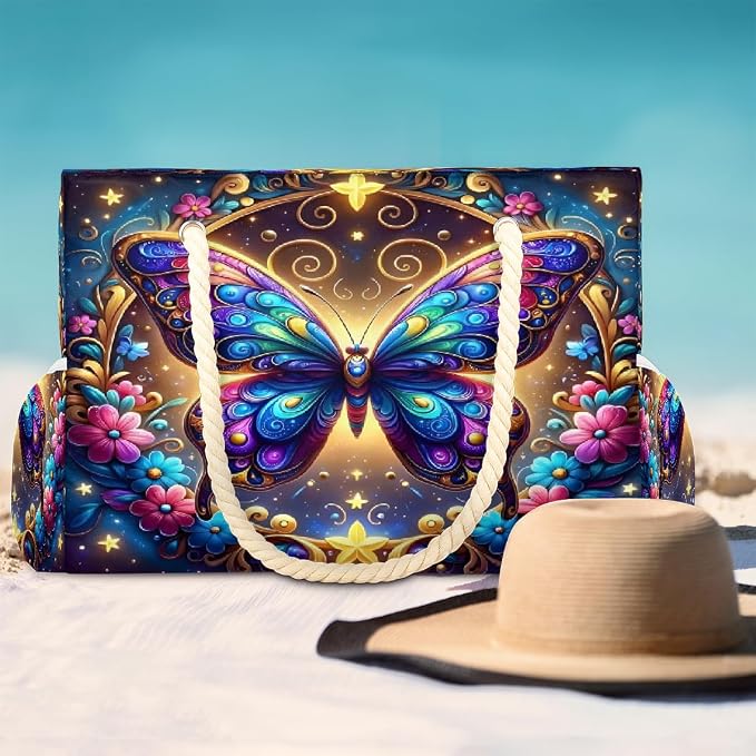 Large Beach Bag with Zipper Beach Bags for Women Water Resistant Swim Pool Bag - Image 2