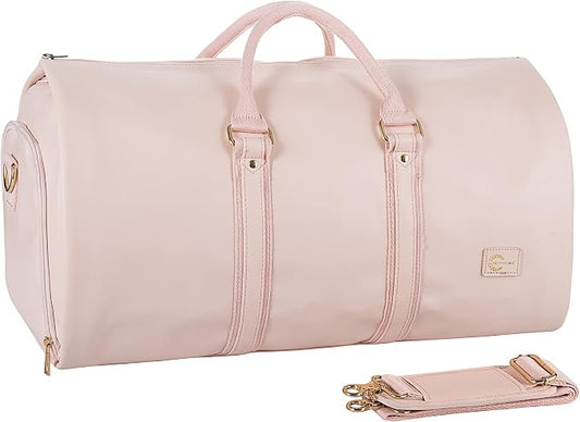 seyfocnia Convertible Carry on Garment Bag for Women, Garment Bags for Travel with Shoe Pouch 2 in 1 Hanging Suitcase Suit Bag for Women Travel Duffle Bag Garment Bag by Seyfocnia