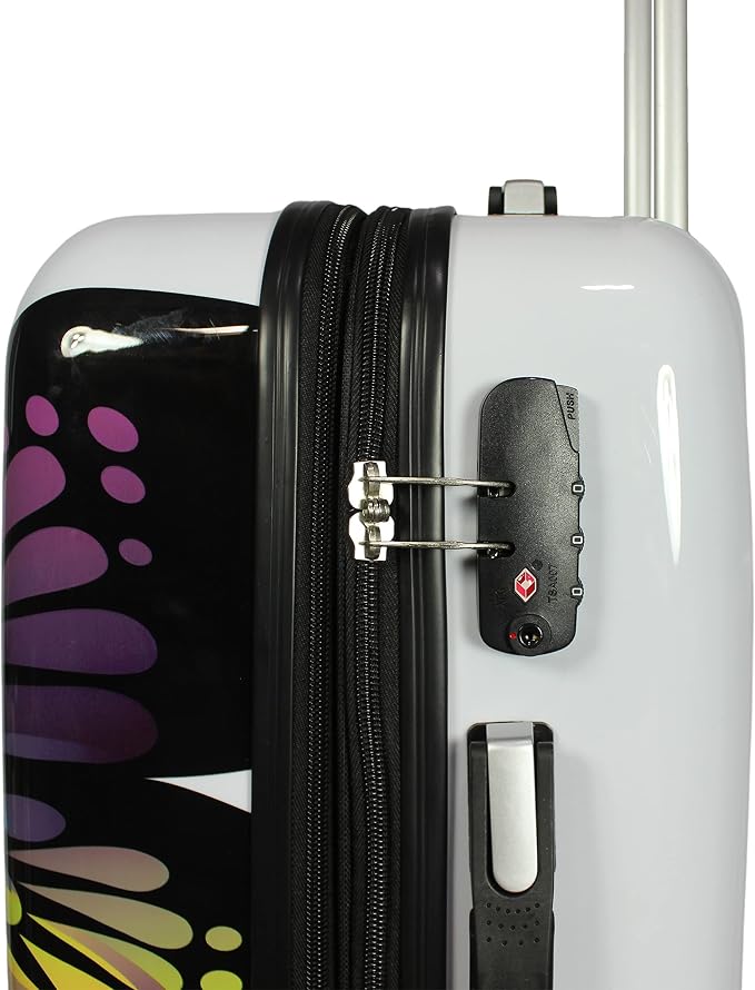 World Traveler Butterfly Luggage, 4-Piece Set - Image 12