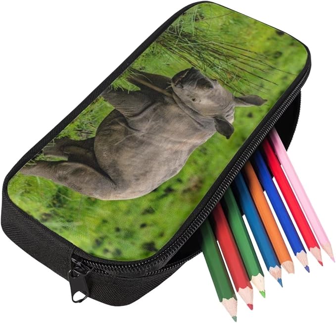 Kids Novelty Animal Backpack and Lunch Box for Boys Girls Student Lightweight 17 Inch School Rhinoceros Backpack with Lunch Bag Pencil Case Kids Comfy Padded Black Large Bookbag - Image 5