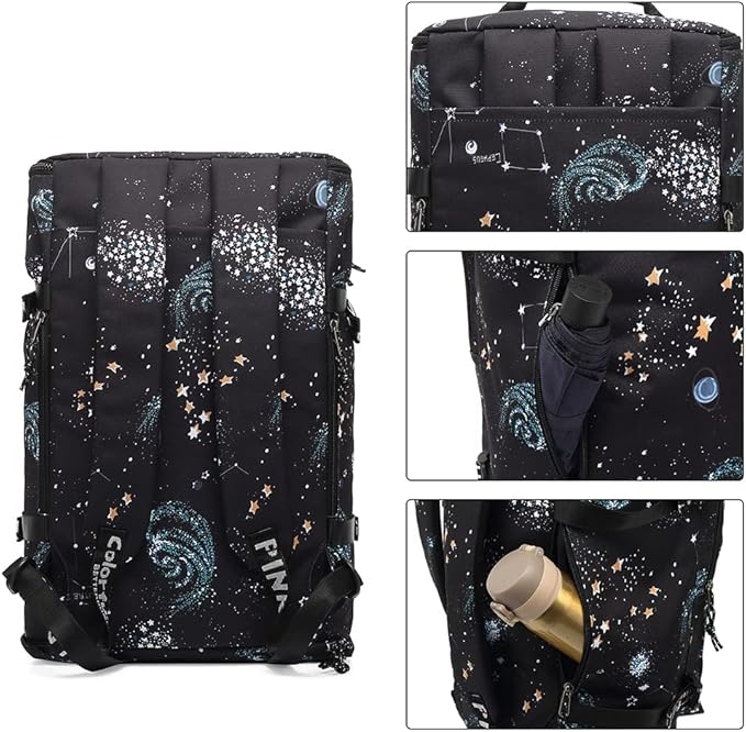 Kalesi Cool Gym Duffle Bag Backpack 4-Way Waterproof with Shoes Compartment for travel Sport Hiking laptop Lightweight - Image 3