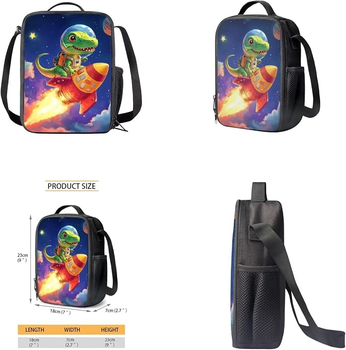 Dinosaur Backpack for Kids 5-7 Boys with Lunch Bag Lightweight Preschool School Bookbag Set, Large Capacity Kindergarten Backpack for Boys, Perfect Back to School Gifts for Students - Image 4